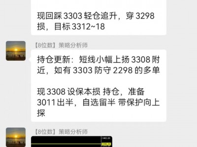 25.4.30黄金再守3300关口 多空争夺等爆发